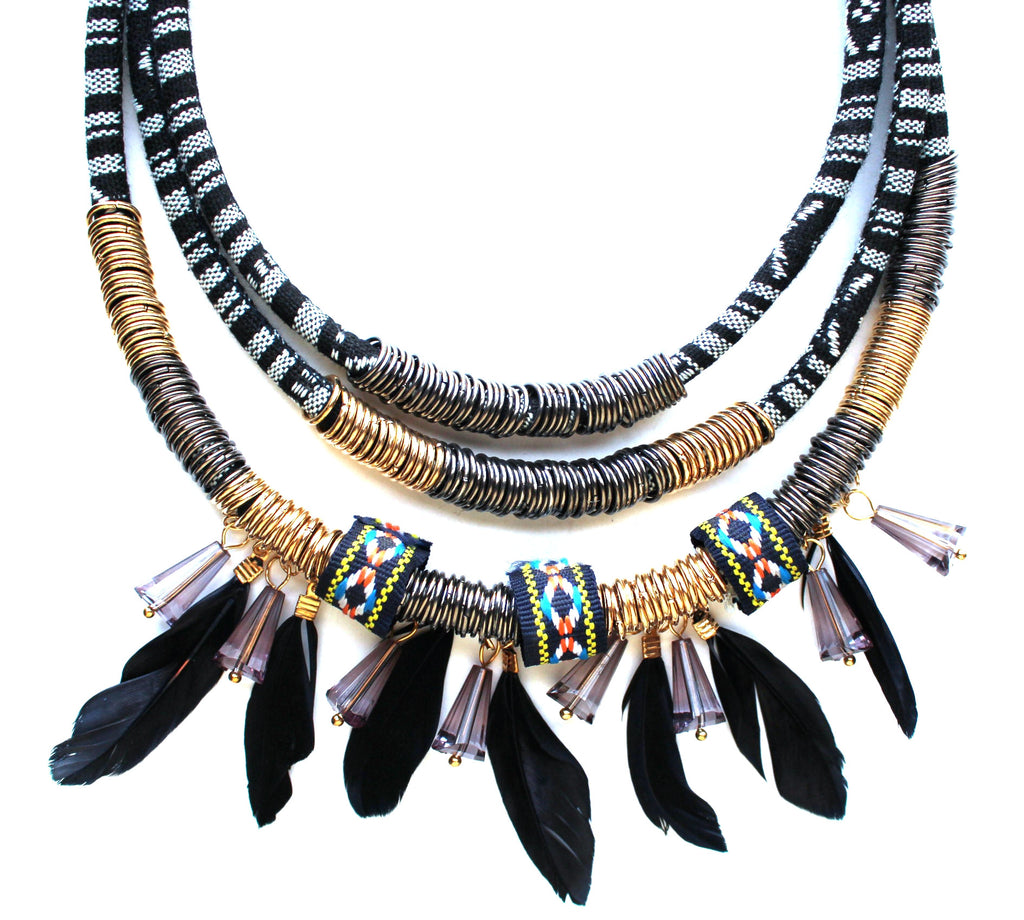 Indi Warrior Feather Necklace