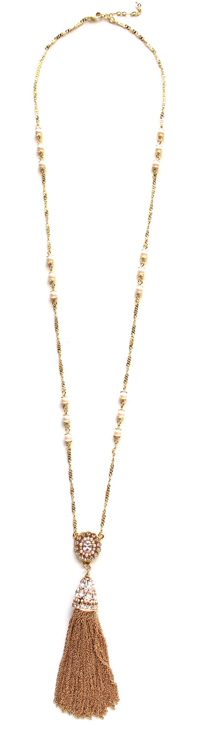 Romantic Rox Tassel Necklace