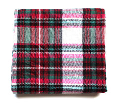 Mad For Plaid Blanket Scarf- Pink Multi