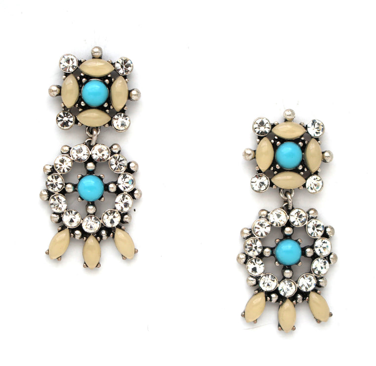 Isabel Blue Stone Earrings