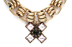Tori Pink Chunky Link Bracelet