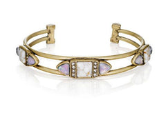 Pavé Crystal & Opal Cuff Bracelet