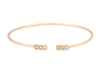 Delicate Dots Cuff Bracelet- Gold