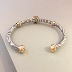 Stack It Up Bracelet Cuff- Pavé