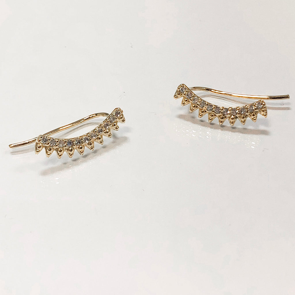 Susie Ear Crawler Earrings- Gold