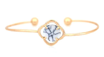 Marble Stone Cuff Bracelet